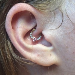 Beautiful titanium daith jewelry