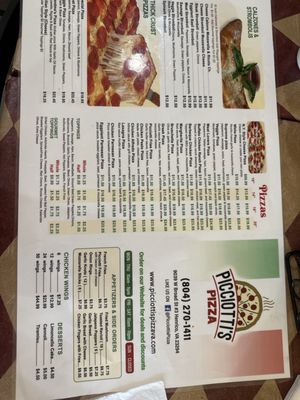 Menu photo 1 Picciotti's Pizza Richmond, VA Menu photo 1 Picciotti's Pizza Richmond, VA