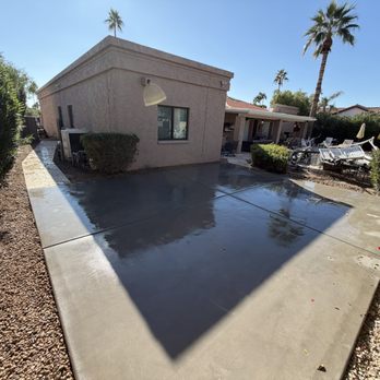 A1 Hardscape - -Travertine walkway installation -Demoed the old cracked concrete pad -New concrete pad installation - Artificial Turf Near Me - Surprise, Arizona A1 Hardscape - -Travertine walkway installation -Demoed the old cracked concrete pad -New concrete pad installation - Artificial Turf Near Me - Surprise, Arizona