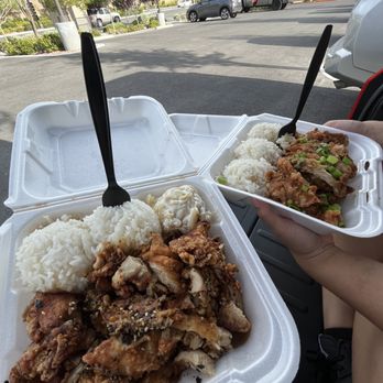 Da Braddahs Grindz - Furikake Chicken & Korean Chicken plates, no mac salad extra rice - Food Trucks Near Me - Las Vegas, Nevada