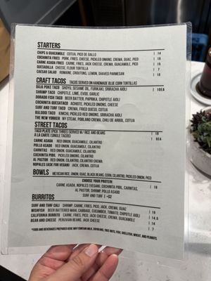 Menu photo 2 The Craft Taco at SOVA San Diego, CA Menu photo 2 The Craft Taco at SOVA San Diego, CA