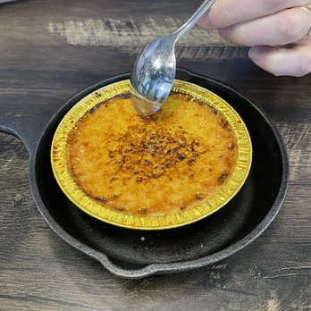 Paris West - Crème Brûlée was good but runny. Also hated that they presented it in a tin foil dish rather than the pan itself. - American Near Me - Cheyenne, Wyoming Paris West - Crème Brûlée was good but runny. Also hated that they presented it in a tin foil dish rather than the pan itself. - American Near Me - Cheyenne, Wyoming