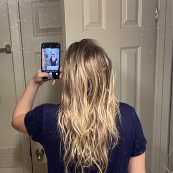 Faccia Bella - BEFORE (rats nest) - Hair Salons Near Me - Rochester, New York