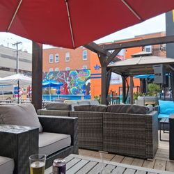 Blues On Whyte - Patio. Live music soon on a Sunday afternoon.