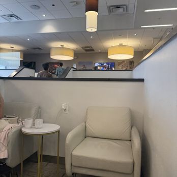 The Club BWI - Seating sections for four divided by low walls - Airport Lounges Near Me - Baltimore, Maryland The Club BWI - Seating sections for four divided by low walls - Airport Lounges Near Me - Baltimore, Maryland