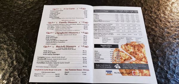 Menu photo 4 Sorrento's Pizza San Marcos, CA Menu photo 4 Sorrento's Pizza San Marcos, CA