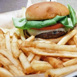 The Kitchen at Pictona - All-American Beef Burger with fries