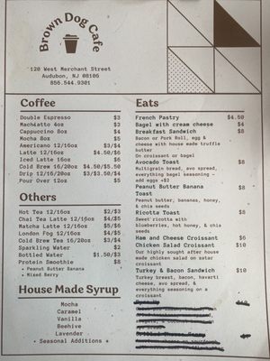 Menu photo 2 Brown Dog Cafe Audubon, NJ