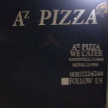 A'z Pizza - Side of the truck, with phone number. - Pizza Near Me