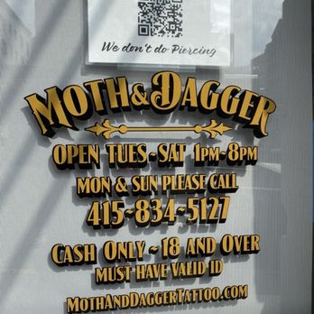 Moth and Dagger Tattoo Studio - Here's his business - Tattoo Near Me - San Francisco, California Moth and Dagger Tattoo Studio - Here's his business - Tattoo Near Me - San Francisco, California