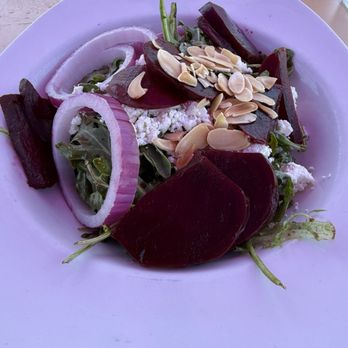 Miramar Beach Restaurant - Roasted beet and arugula salad - Seafood Near Me - Half Moon Bay, California Miramar Beach Restaurant - Roasted beet and arugula salad - Seafood Near Me - Half Moon Bay, California