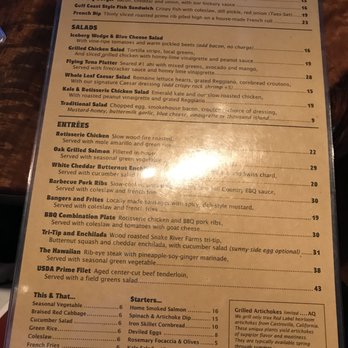 Rutherford Grill - Food menu at Rutherford Grill in Rutherford. - American Near Me - Rutherford, California