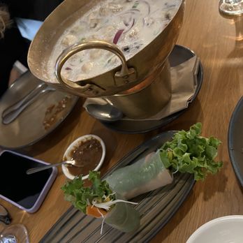 Fern Thai on Main - Veggie spring rolls and Coconut soup - Thai Near Me - Bellevue, Washington Fern Thai on Main - Veggie spring rolls and Coconut soup - Thai Near Me - Bellevue, Washington