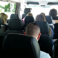 MJS Transportation - Mercedes transport van. Very comfy. Holds 13 passengers.