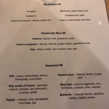 Casa Azul - opening night drink menu - Tacos Near Me - Buffalo, New York Casa Azul - opening night drink menu - Tacos Near Me - Buffalo, New York