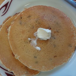 Blueberry-walnut pancakes. Fruit & nuts in every bite. Blueberry-walnut pancakes. Fruit & nuts in every bite.