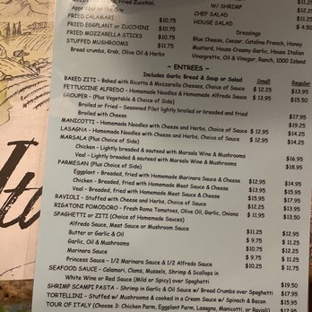 Piccola Italia Restaurant - Menu - Pizza Near Me - Zephyrhills, Florida