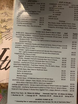 Menu photo 2 Piccola Italia Restaurant Zephyrhills, FL