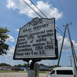 Isaac Gregory Historical Marker - Isaac Gregory Historical Marker, Camden