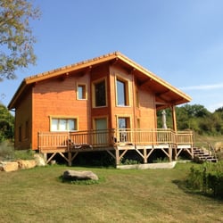 Gite Rural - Vue du chalet depuis le jardin