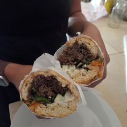 Braised beef with pho dip Braised beef with pho dip