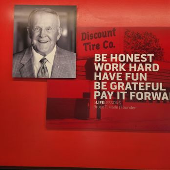 Discount Tire - These are the standards of discount tire that were set by the founder. The first one says be honest. They we're not honest with me! - Tires Near Me - Novi, Michigan Discount Tire - These are the standards of discount tire that were set by the founder. The first one says be honest. They we're not honest with me! - Tires Near Me - Novi, Michigan