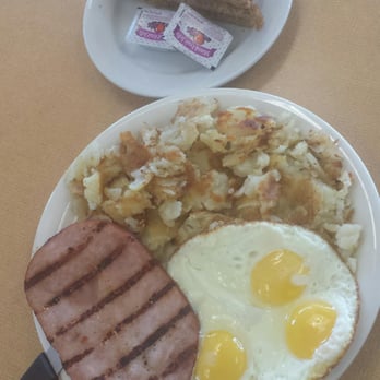 Speedway Grill - Yummy ham, eggs and home fries breakfast plate - Burgers Near Me - Fontana, California Speedway Grill - Yummy ham, eggs and home fries breakfast plate - Burgers Near Me - Fontana, California