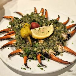 Louisiana Lagniappe Restaurant - Marinated Crab Fingers Fresh blue crab claws marinated in a blend of fresh herbs and olive oil. $21