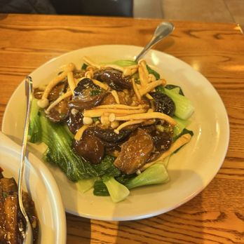Mala Chili - Double Mushroom Choy Sum 双菇菜心Mushroom - Chinese Near Me - Austin, Texas
