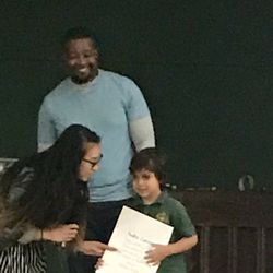San Fernando Valley Academy - Getting a Certificate at the stage