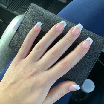 Elegant Nails - French Manicure with Angle - Nail Salons Near Me - Orlando, Florida