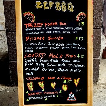 ZEF BBQ - Menu board - Personal Chefs Near Me ZEF BBQ - Menu board - Personal Chefs Near Me