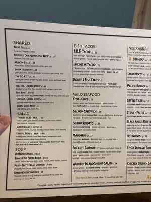 Menu photo 1 Pacific Eating House Omaha, NE Menu photo 1 Pacific Eating House Omaha, NE
