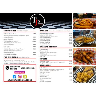 Menu photo 3 TJ's Bar and Grill Beggs, OK Menu photo 3 TJ's Bar and Grill Beggs, OK