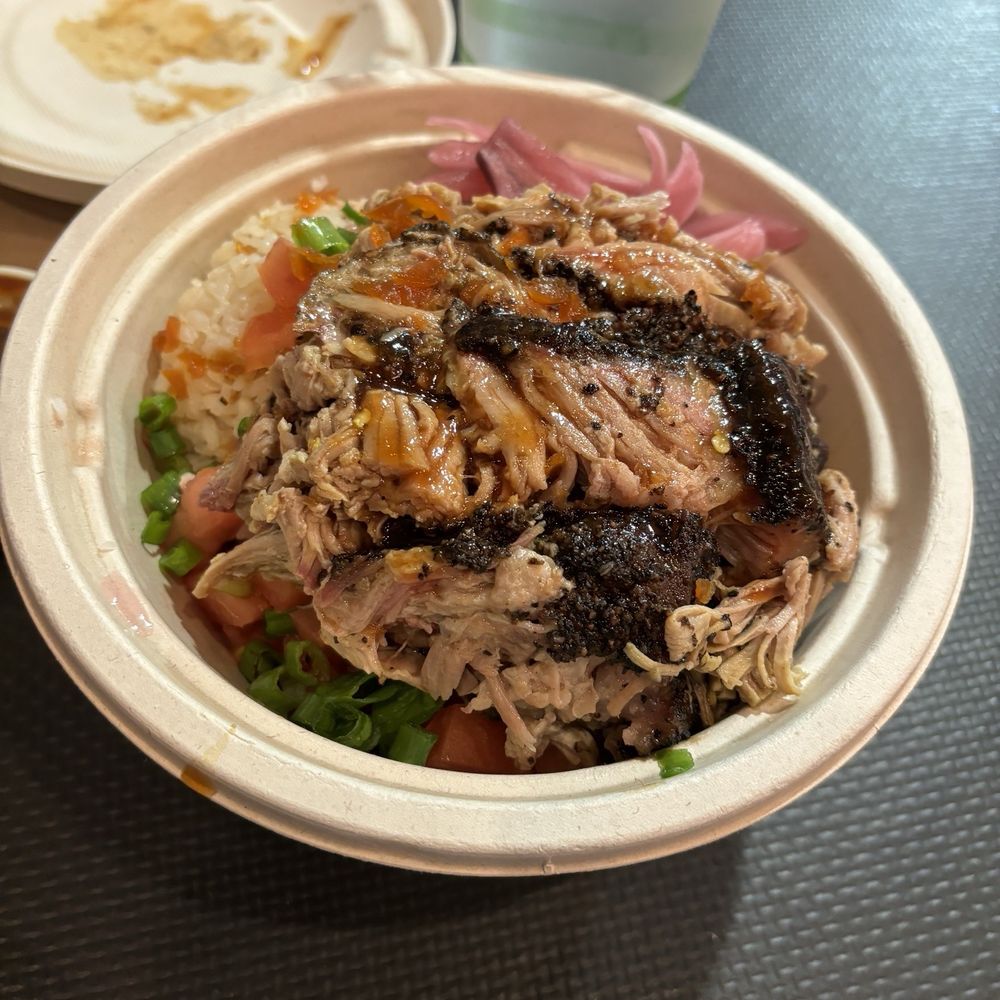 Ricewood - Pulled pork bowl - Barbeque Near Me - Ann Arbor, Michigan Ricewood - Pulled pork bowl - Barbeque Near Me - Ann Arbor, Michigan