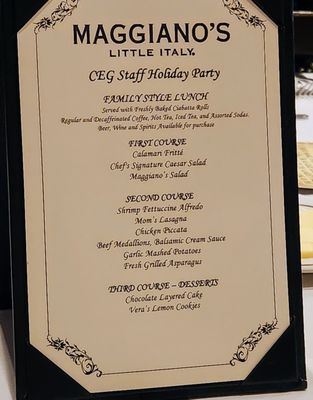 Menu photo 1 Maggiano's Little Italy Troy, MI Menu photo 1 Maggiano's Little Italy Troy, MI