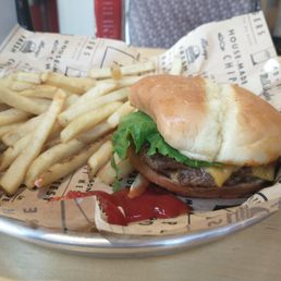 Classic burger and fries