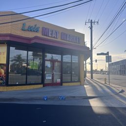 Exterior outside entrance of Luis Meat Market - Bellflower, California Exterior outside entrance of Luis Meat Market - Bellflower, California