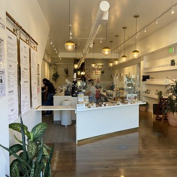 Cafe de Casa - Nice airy space , pastries displayed behind the glass - Brazilian Near Me - San Francisco, California