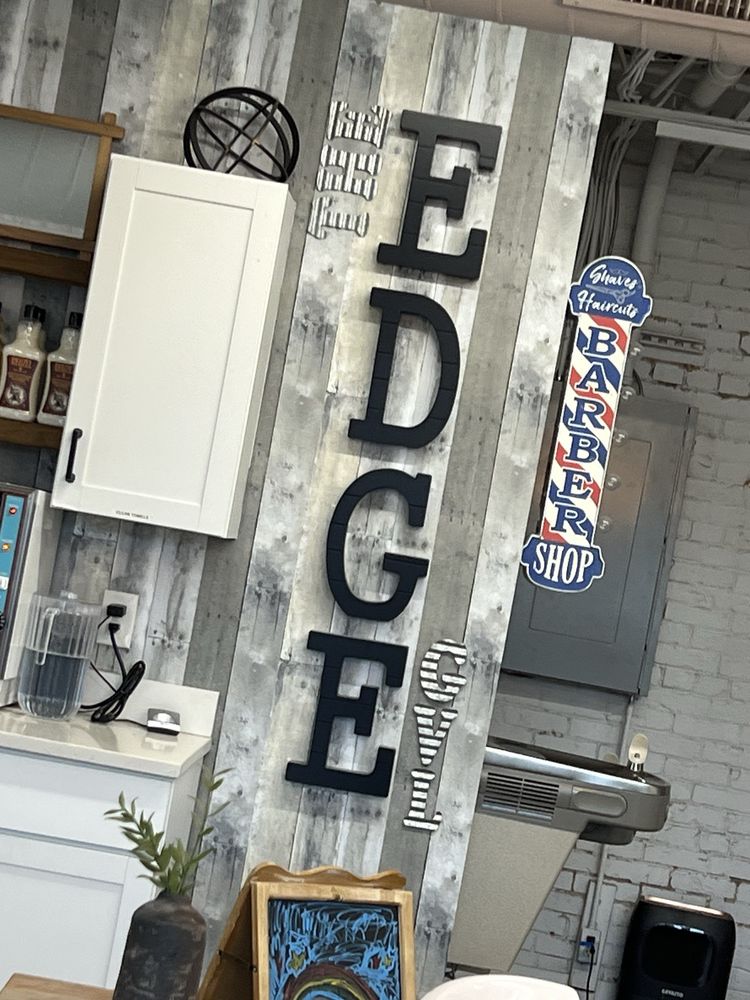 The Edge Barbershop Logo