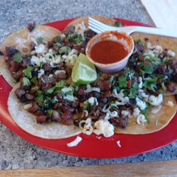 Hilda's Tamales - Asada tacos.