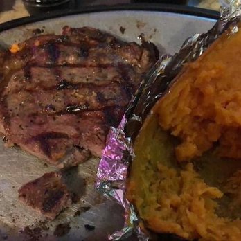 Fat Head's Family Rest - Ribeye with baked sweet potato - American Near Me - Republic, Ohio Fat Head's Family Rest - Ribeye with baked sweet potato - American Near Me - Republic, Ohio