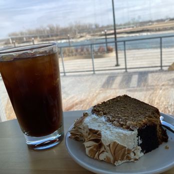 Fig - Sweet potato bread, iced coffee, riverfront view - Cafes Near Me - Omaha, Nebraska Fig - Sweet potato bread, iced coffee, riverfront view - Cafes Near Me - Omaha, Nebraska