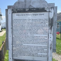 Historic sign near the restaurant.