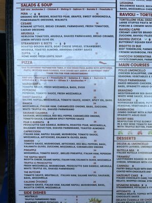 Menu photo 3 Limoncello Ristorante San Juan Capistrano, CA Menu photo 3 Limoncello Ristorante San Juan Capistrano, CA