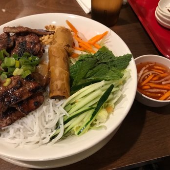 Pho 89 - vermicelli with grilled pork and egg roll - Vietnamese Near Me - Randolph, Massachusetts