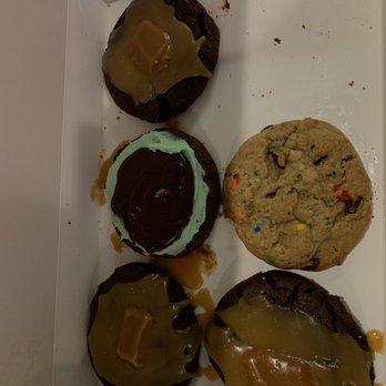 Crumbl - Mandarin - Hot fudge, M&M, and chocolate mint cookies. - Bakeries Near Me - Jacksonville, Florida Crumbl - Mandarin - Hot fudge, M&M, and chocolate mint cookies. - Bakeries Near Me - Jacksonville, Florida