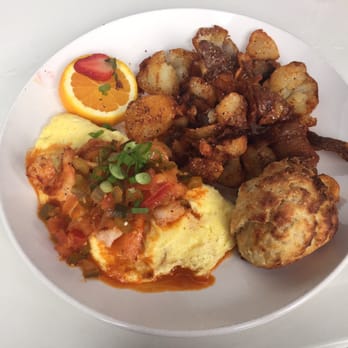 Four Friends Kitchen - Creole shrimp omelet - Southern Near Me - Denver, Colorado