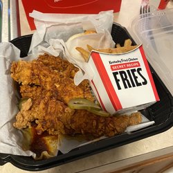 KFC - Nashville hot chicken tenders.