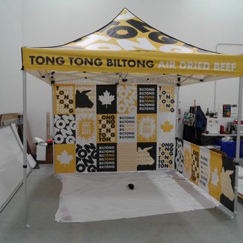 Speedpro Signs Barrie - Tong Tong Biltong Tent with back & side walls - Vehicle Wraps Near Me - Barrie, Ontario Speedpro Signs Barrie - Tong Tong Biltong Tent with back & side walls - Vehicle Wraps Near Me - Barrie, Ontario